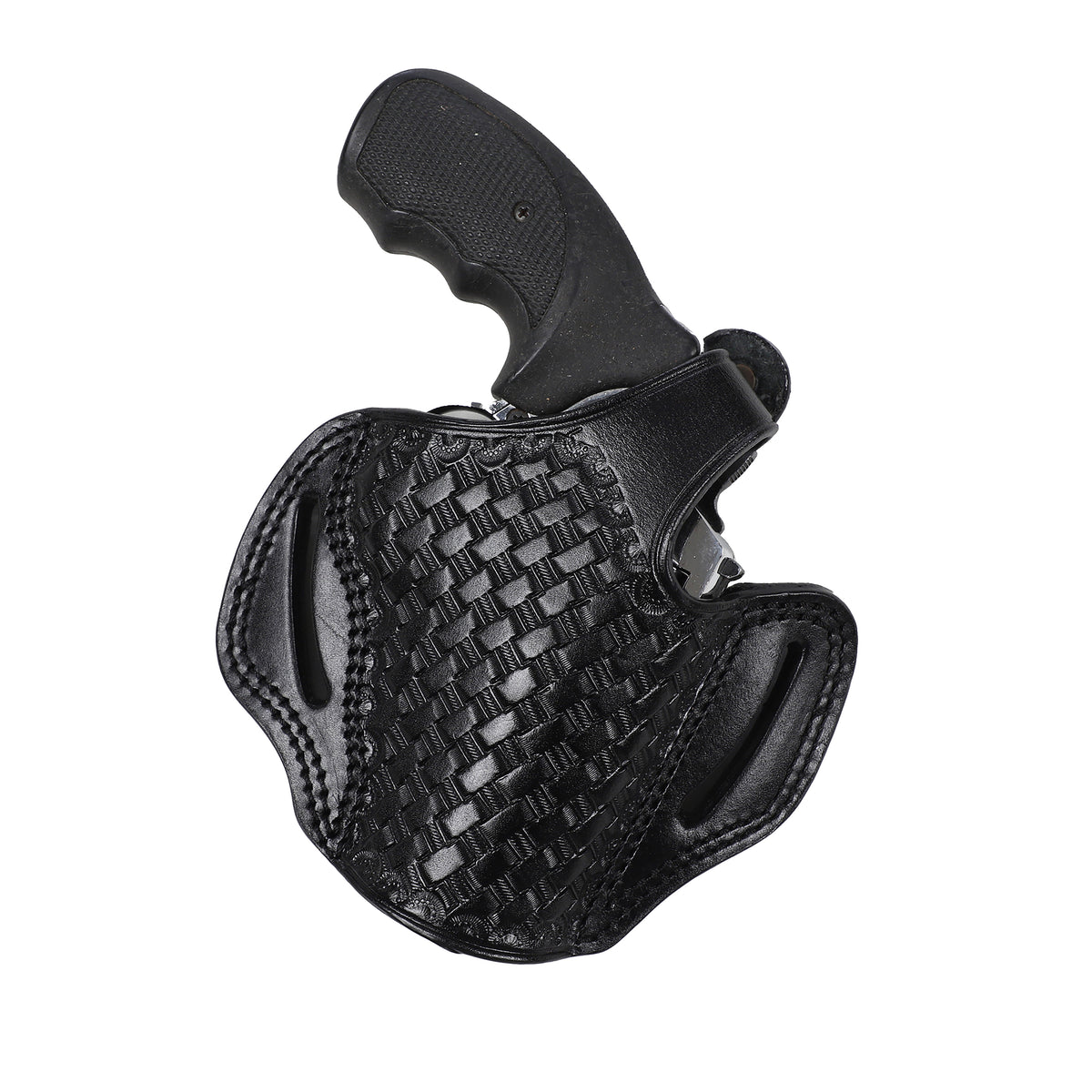 TEXAS 1836 Right Hand Open Top Belt Holster 2-Tone Leather For TAURUS