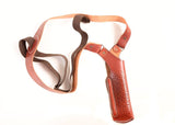 CZ 1911 Leather Vertical Shoulder Basket Weave Holster - Pusat Holster