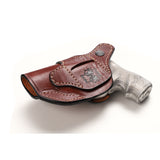 Ruger LCR 9MM, 38 SPL, 22LR-WMR, 327, 357 MAG Revolver Leather IWB 1.87 inch Holster - Pusat Holster