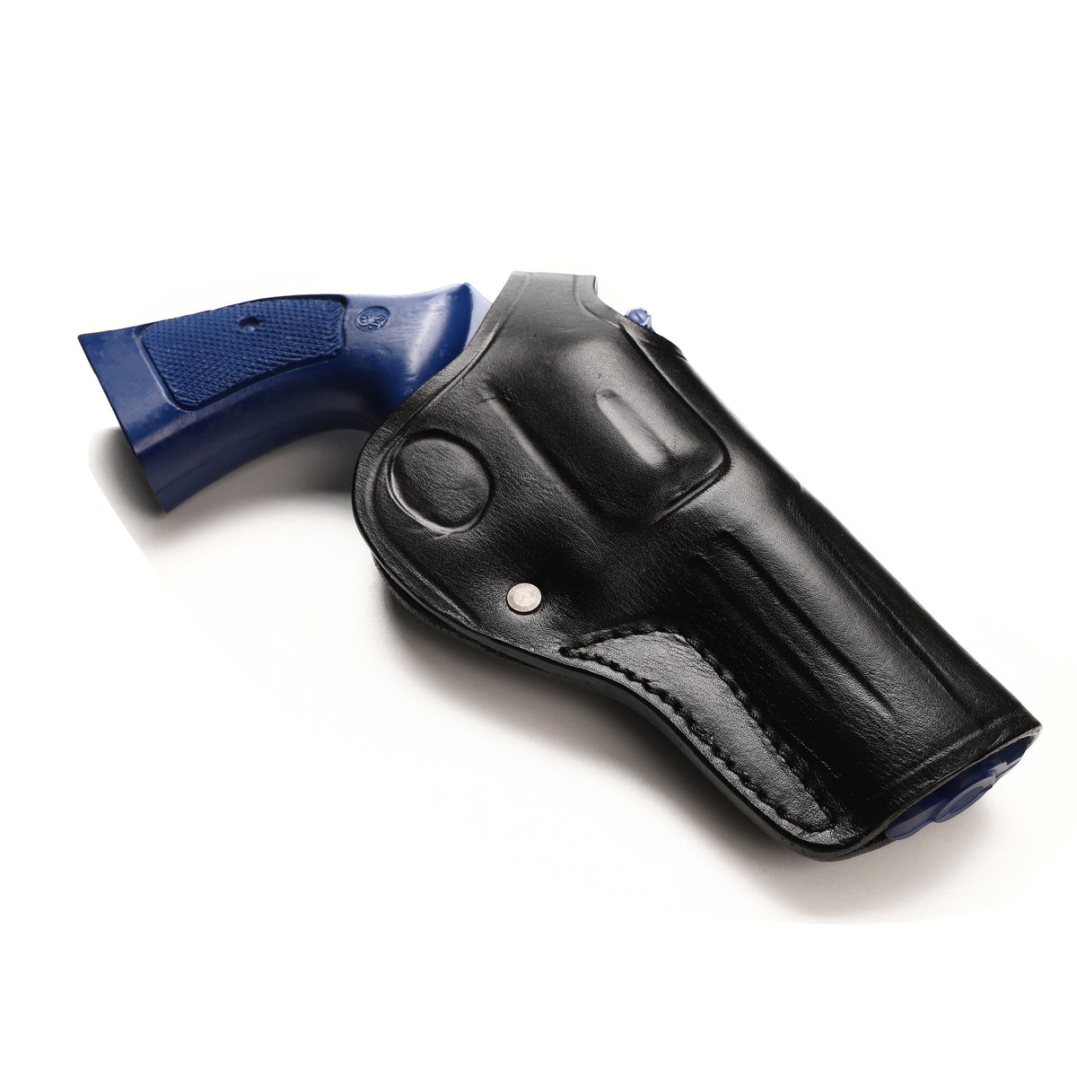 Pusat Leather Thumb Break Holster For Smith & Wesson 357 Revolvers - Right Hand 4 Inch Belt Holster
