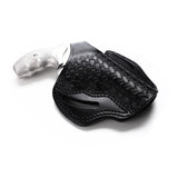 Smith Wesson Model 60 Leather OWB 3 BBL Basket Weave Holster - Pusat Holster
