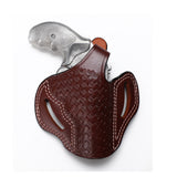 Smith Wesson Model 60 Leather OWB 3 BBL Basket Weave Holster - Pusat Holster