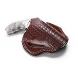 Smith Wesson Model 60 Leather OWB 3 BBL Basket Weave Holster - Pusat Holster