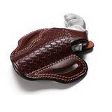 Smith Wesson Model 60 Leather OWB 3 BBL Basket Weave Holster - Pusat Holster