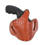 Pusat Holster Colt King Cobra Leather Basket Weave Belt Holster 2.5 inch - Pusat Holster