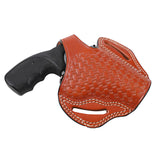 Pusat Holster Colt King Cobra Leather Basket Weave Belt Holster 2.5 inch - Pusat Holster