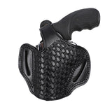 Pusat Holster Colt King Cobra Leather Basket Weave Belt Holster 2.5 inch - Pusat Holster