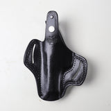 Handmade Brown Leather 2-Slot Pancake Holster with Forward Tilt for Beretta 92 Series and M9 | Pusat Holster