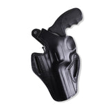 Pusat Holster Black Leather OWB Holster for EAA Windicator 4 Inch - fits .357 Mag and .38 Spl