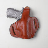 Hand-Molded Beretta 82/83/85 | Leather Pancake Holster (Narrow Body) OWB Concealment | Pusat Holster