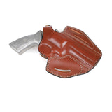 Ruger GP100 4.20 Leather 3-Slot Holster Design for Versatile Belt Angles and Cross Draw Comfort