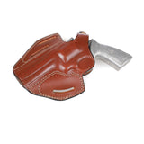 Ruger GP100 4.20 Leather 3-Slot Holster Design for Versatile Belt Angles and Cross Draw Comfort