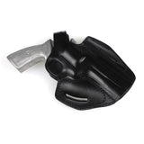 Ruger GP100 4.20 Leather 3-Slot Holster Design for Versatile Belt Angles and Cross Draw Comfort