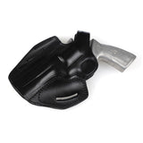 Ruger GP100 4.20 Leather 3-Slot Holster Design for Versatile Belt Angles and Cross Draw Comfort