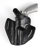 Hand-Molded Ruger GP100 4.20 Leather Case with Secure Brass Snap and Thumb Break Retention
