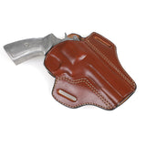 Hand-Molded Ruger GP100 4.20 Leather Holster with Natural Friction Retention - Open Top Design