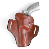 Ruger GP100 4.20 Leather OWB Holster 4cm Belt Loop Detail - Secure 1.5 Inch Belt Fit