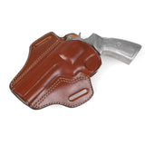 Hand-Molded Ruger GP100 4.20 Leather Holster with Natural Friction Retention - Open Top Design