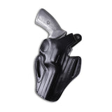 Pusat Holster Premium Black Leather OWB Holster for Ruger GP100 4.2-Inch 6 and 7 Shot