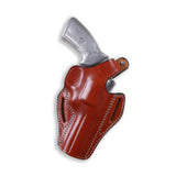Pusat Holster Premium Brown Leather OWB Holster for Ruger GP100 4.2-Inch 6 and 7 Shot