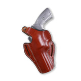 Pusat Holster Premium Brown Leather OWB Holster for Ruger GP100 4.2-Inch 6 and 7 Shot