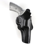 Pusat Holster Ruger GP100 4.20 Inch Leather Paddle OWB Holster - Quick-Release On-Off Design - Black