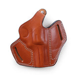 Pusat Holster Ruger SP101 3-Inch Leather OWB 2-Slot Thumb Break Holster Brown Right