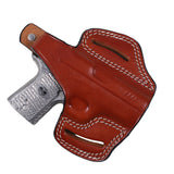 Hand-Molded Full-Grain Leather Holster with 2-Inch 5cm Belt Loops for S&W CSX - Pusat Holster