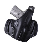 Pusat Holster Black Leather OWB Pancake Holster for Smith and Wesson CSX 3.1-Inch
