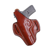Pusat Holster Brown Leather OWB Thumb Break Holster for Tokarev TT-33 7.62x25mm Left Hand