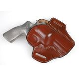Hand-Molded Premium Vegetable-Tanned Leather Holster for Ruger GP100 3 Inch - Double-Stitched Durability