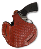 Smith Wesson 357/38 Leather Basketweave OWB Holster - Pusat Holster