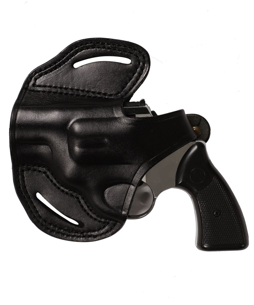 Burgundy Leather OWB Holster Speed-loader Pouch for Snub Nose 2-3 Burgundy Leather OWB Holster Speed-loader Pouch for Snub Nose 2-3