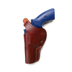 Ruger GP100, Security Six, Service Six 357 MAG 6 Round Revolver Leather Cross Draw 4 BBL Holster - Pusat Holster