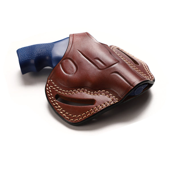 Ruger LCR 38 Cal Leather Holster - Right Hand SOB/OWB Ultra Slim Belt Carry