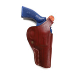 Smith Wesson K Frame 6 Shot 19, 65, 66 Leather Cross Draw 4 BBL Holster - Pusat Holster