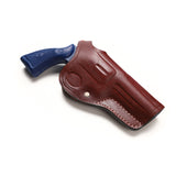 Smith Wesson K Frame 6 Shot 19, 65, 66 Leather Cross Draw 4 BBL Holster - Pusat Holster