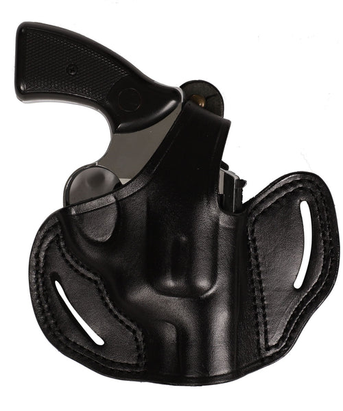 Left Hand Leather Belt Holster For Taurus 85 Revolver | 38 Special Compatible | Black & Tan Options